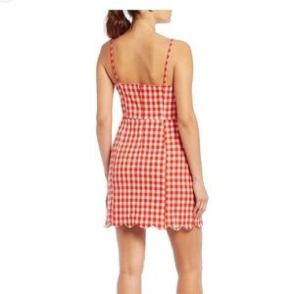 Red plaid dress - Picture 2 of 2